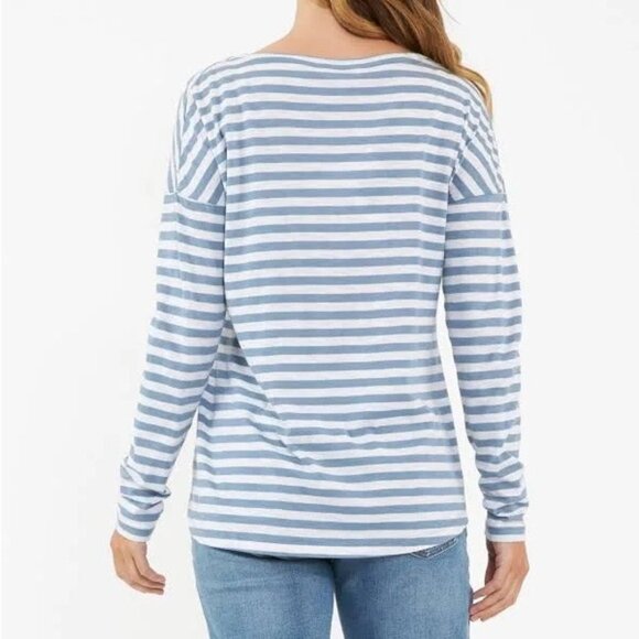 Ripe Maternity Lionel Long Sleeve Nursing Tee Petrol Shirt top White Size XS M - Picture 15 of 15